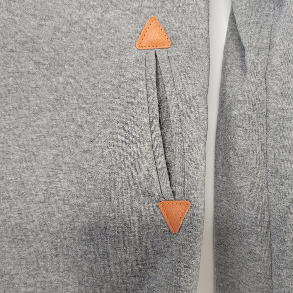 Womens Long Sleeve Off Center Zip‎ Up Hooded Sweatshirt Outdoor Gorpcore Layer - Picture 7 of 9